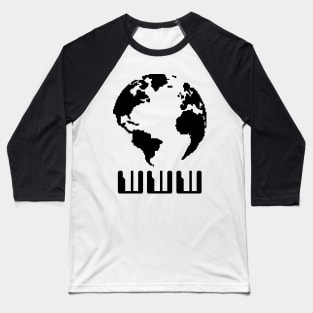 WWW design (pixel art) Baseball T-Shirt